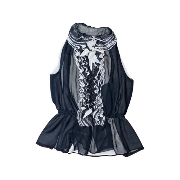 Robert Rodriguez Neiman Marcus for Target Ruffle Lace Front Detail Size Small - Picture 4 of 10